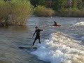 Sufing the Clark Fork River, Missoula, MT