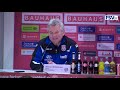 Pressekonferenz nach dem Spiel Fortuna Düsseldorf - FSV Frankfurt