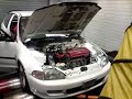 Dyno run - Civic with B18 Vtec Integra engine 216bhp (fly)