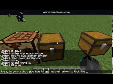 how to dye diamond armour in minecraft