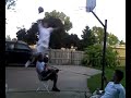 Me jumping over my uncle