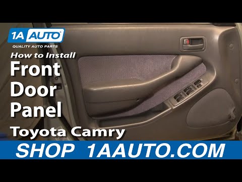 How To Install Replace Front Door Panel Toyota Camry 92-96 1AAuto.com