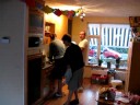 Jeroen aan het afwassen