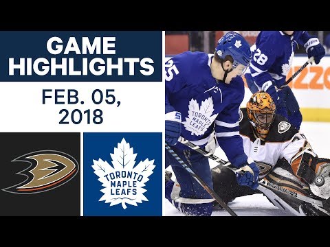 Video: NHL Game Highlights | Ducks vs. Maple Leafs - Feb. 5, 2018