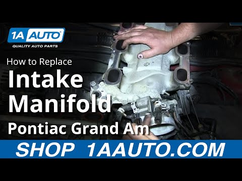 How To Install Replace Upper Intake Manifold Plenum GM 3.4L V6 Pontiac Grand Am Olds Alero