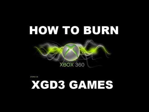 how to properly burn xgd3 games