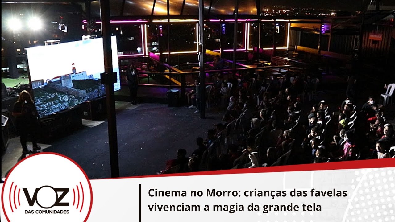 Cinema no Morro: crianças das favelas vivenciam a magia da grande tela
