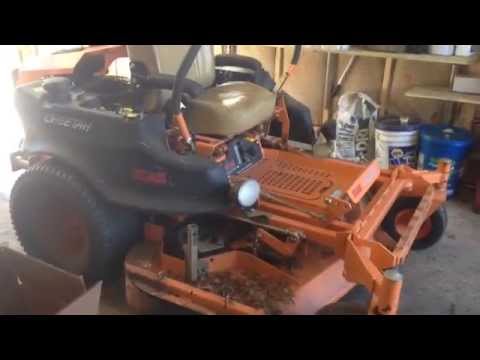 how to change oil in scag freedom z