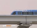 Dubai Metro train test-run in Jebel Ali