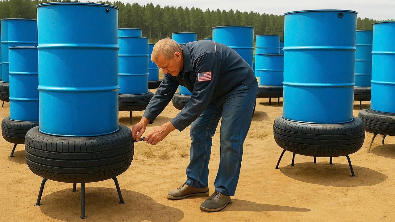 Amazing Inventions of a 60 Year Old Plumber! Endless Free Water Energy Ideas from, Empty /Old Tires