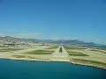 737 Cockpit View - Riviera / Landing at Nice RWY 04L