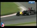 Crash during the race 1 in British F3 at Spa