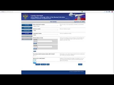 how to fill russian visa application form