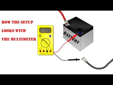 how to use a multimeter to test a car battery