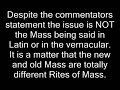 Tridentine Rite Mass Coverage on PBS