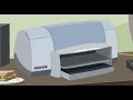 impresora, college humor, animacion