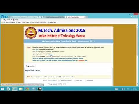 how to apply to nit for m tech