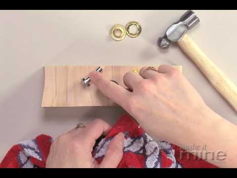 how to make a belt with eyelets