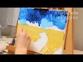 8 year old Sophia recreates Vincent Van Gogh's masterpiece Wheatfield With Crows! 