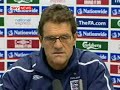 England manager Fabio Capello English press conference