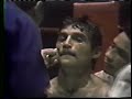 Alexis Arguello takes on Leonel Hernandez in a fifteen round title fight for the WBA featherweight championship of the world. El Poliedro, Caracas, Venezuela Undercard bouts include: Angel Espada L Luis Acosta PTS 10 10 Antonio Cervantes W Ray Chavez Guerrero KO 2 Esteban De Jesus W Jesse Lara KO 3