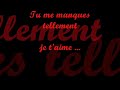 tu me manques ... 
chanson de lynda lemay