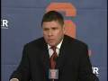 Syracuse Football Press Conference - Mitch Browning Dec 10 Syracuse Football Press Conference - Mitch Browning Dec 10