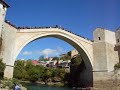 Jumping off the bridge at Mostar
