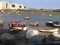 A busy boat launch