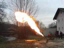 3 meter stichflamme! 3 meter stichflamme!