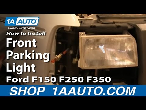 How To Install Replace Front Parking Light Ford F150 F250 F350 92-96 1AAuto.com