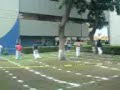 Calentamiento en carrera de costales