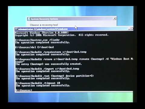 how to repair bcdedit