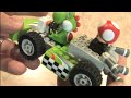 classic game room reviews mario kart k'nex: yoshi and standard kart building set from k'nex where you can assemble the kart that yoshi drives in mariokart wii! build and pull the car back because it has a motor in there!