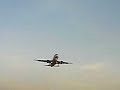 Aircraft landing at Bergamo airport