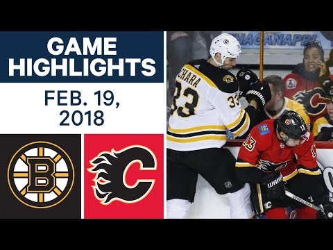 Video: NHL Game Highlights | Bruins vs. Flames - Feb. 19, 2018