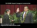 Hawaii County mayor Billy Kenoi sworn in