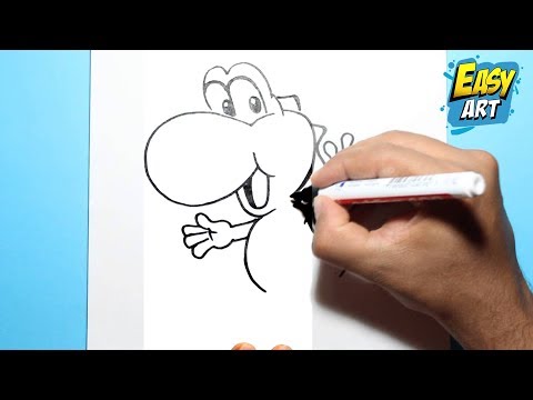 how to draw yoshi
