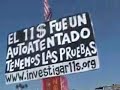 activistas por la verdad sobre 11-S en copa davis Madrid