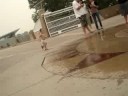 Tyler at the fountains