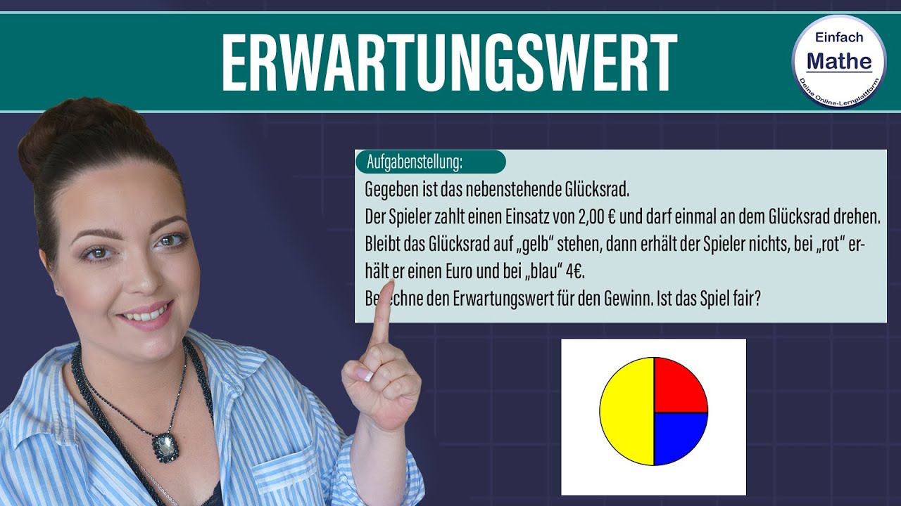 Erwartungswert Glücksrad | Wahrscheinlichkeitsverteilung und faires Spiel by einfach mathe!