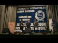 Sindaco Palamara premia gli Alpini  di Lurate Caccivio -serata auguri  7 dicembre 2009