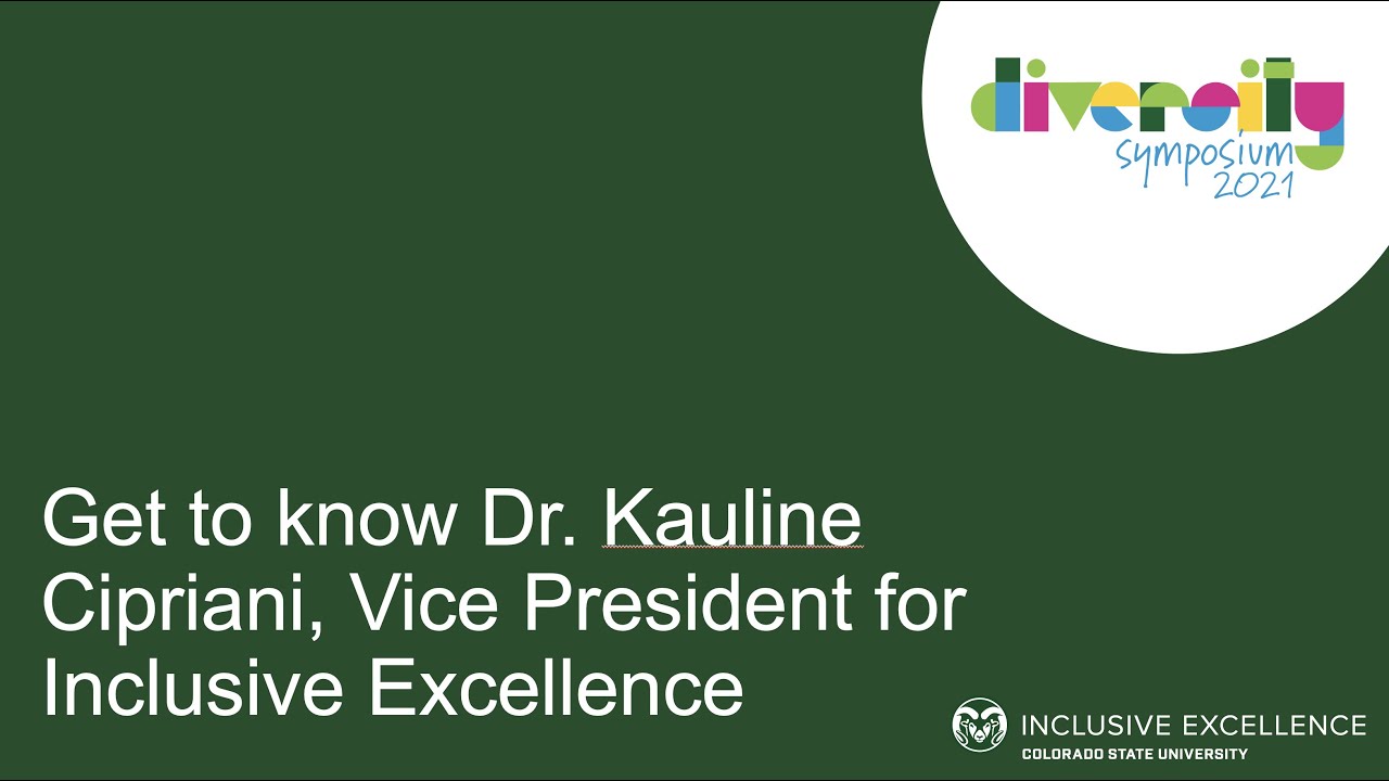 Get to know Dr. Kauline Cipriani, Vice President for Inclusive Excellence | Diversity Symposium 2021