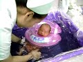 olimpic baby take bath .