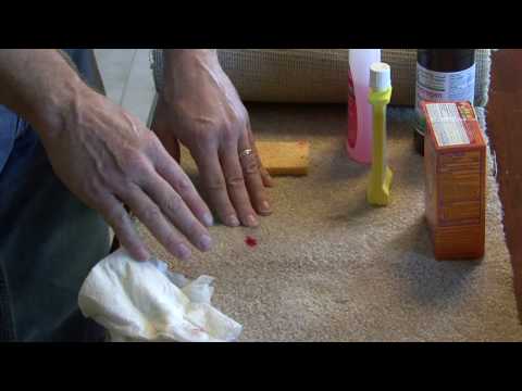 how to get nail polish off of a carpet