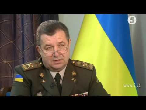 Ексклюзивне інтерв’ю Міністра оборони України генерала армії України Степана Полторака на 5 каналі в програмі «Погляд»