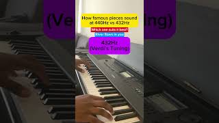 440Hz vs 432Hz (River Flows in you) #piano #tuning #frequency #riverflowsin ..