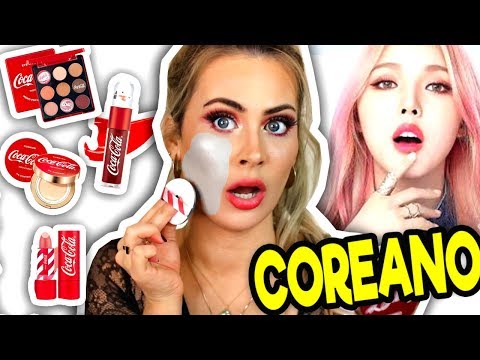 PROBANDO MAQUILLAJE COREANO | COCA COLA MAKEUP ¿VALE LA PENA?