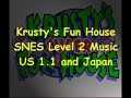 i compare two completely different bgms. one version was used in us 1.0 and pal versions. the second is used in us 1.1 and japanese versions. personally, i like the metalic first song more than the circus-like second.