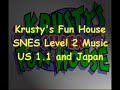 i compare two completely different bgms. one version was used in us 1.0 and pal versions. the second is used in us 1.1 and japanese versions. personally, i like the metalic first song more than the circus-like second.